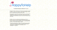 Desktop Screenshot of happytohelp.com